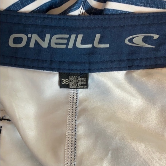 O’Neil Board Blue White & Taupe Shorts - Picture 4 of 6